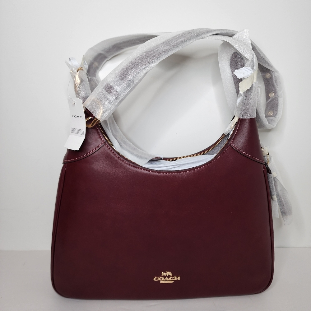 Coach Ella Maroon Shoulder Bag - Picture 4 of 8
